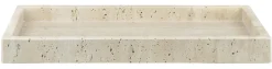 - TRAVERTINE deco tray - Linen^Mette Ditmer Outlet