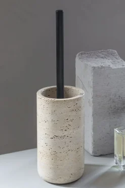 - TRAVERTINE toilet brush holder - Linen*Mette Ditmer Hot