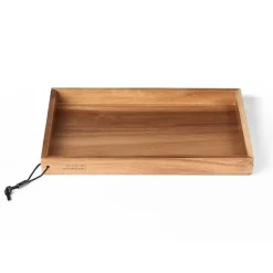 - Bakke i træ - Cognac læder - 24 x 33 cm.^MILLE W NORDISK DESIGN Online