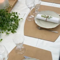 - Ellips Dækkeserviet - Beige - 45x35 cm*MILLE W NORDISK DESIGN Online