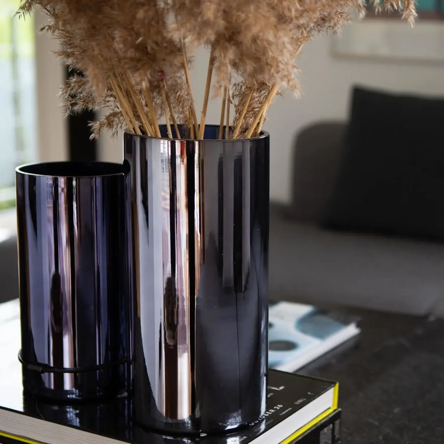 - Lyslygte/Vase i medium (Sort)*MILLE W NORDISK DESIGN Online