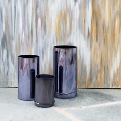 - Lyslygte/Vase i large (Sort)^MILLE W NORDISK DESIGN