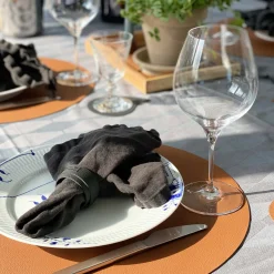 - Servietring - Sort læder^MILLE W NORDISK DESIGN