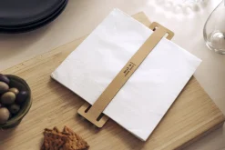 - Servietholder - Beige læder*MILLE W NORDISK DESIGN