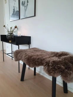 Misha Lammeskind - Brun - Ægte skin - 50x85 cm^ Best