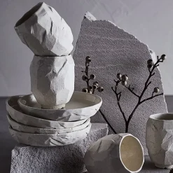 - Desserttallerken Kuri Ø16 - Sand - 2 stk. i en pakke^Muubs Hot