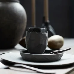 - Desserttallerken Kuri Ø16 - Stone - 2 stk. i en pakke^Muubs Discount