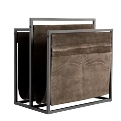 - Magasinholder - Sort/Grå - Jern/Ruskind*Muubs New