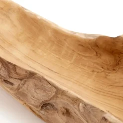 - Rustik skål - Teakrod - Natur^Muubs Discount