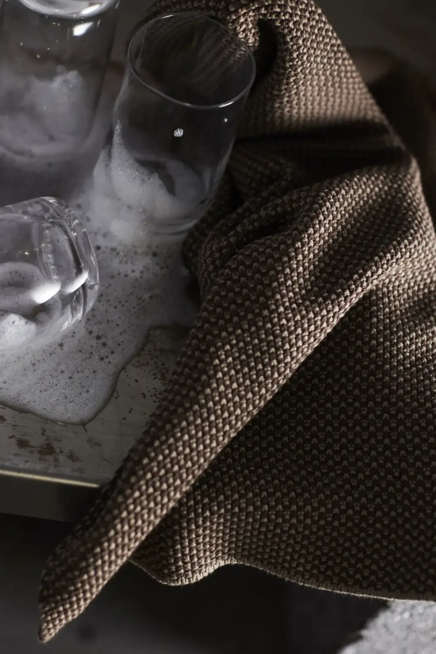 - Sentaku Køkkenhåndklæde - Sort/Brun*Muubs Sale