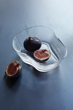 - Skål Ripe L - Klar - Glas^Muubs