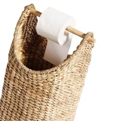 - Toiletrullekurv i flet - H: 60 x Ø: 30 cm*Muubs Clearance