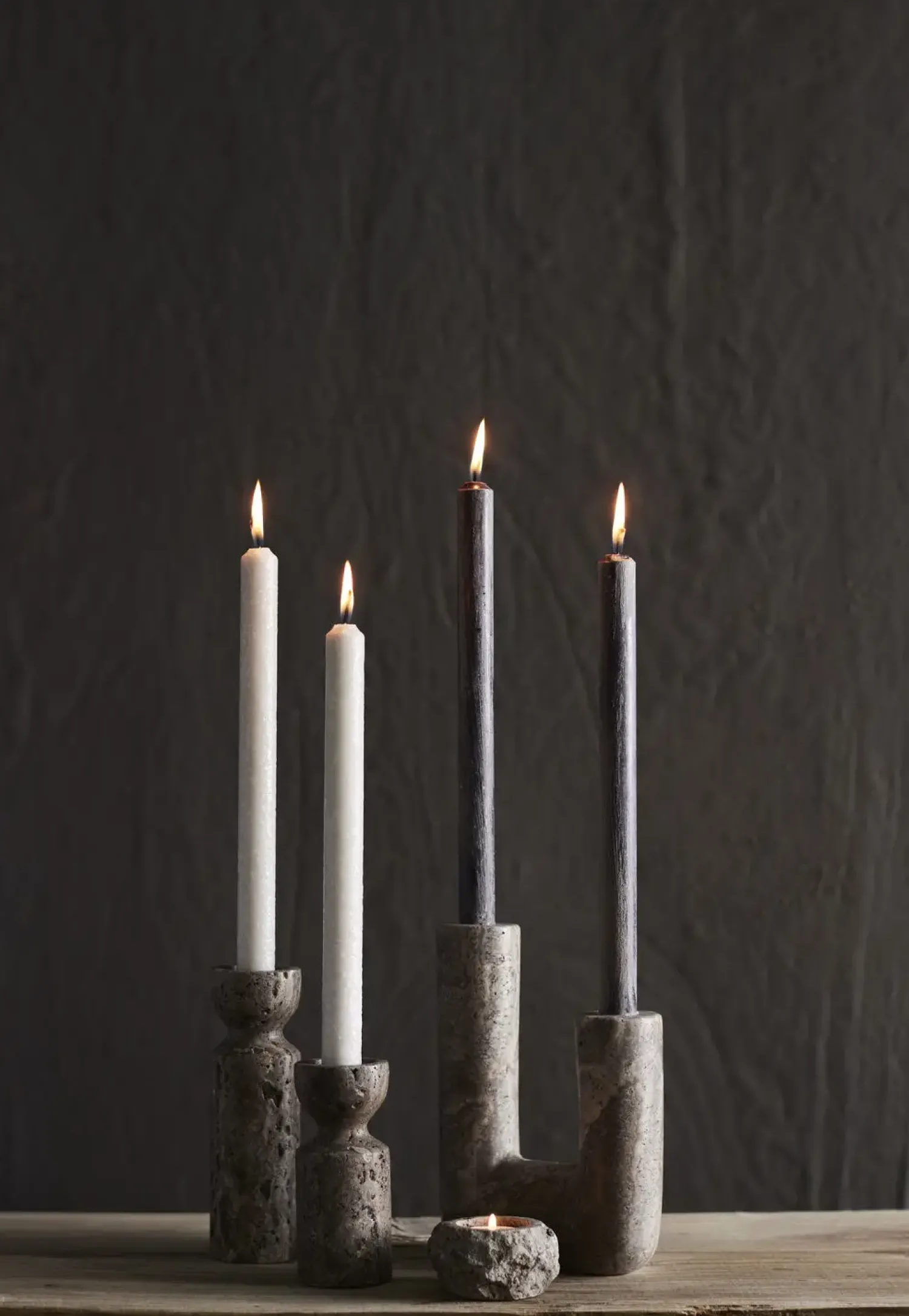 -Minerva Lysestage - Titanium*Muubs Sale