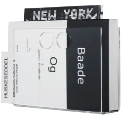 - magasinholder paper U - klar akryl plast*Neon living Hot