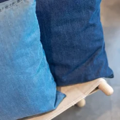- Pudebetræk - Denim - Denim Light Blue - 50x50 cm^Never Discount