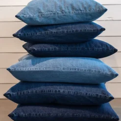 - Pudebetræk - Denim - Denim Light Blue - 50x50 cm^Never Discount