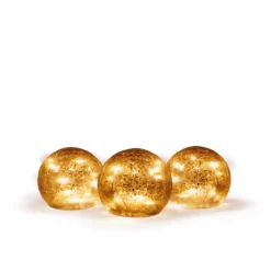 - Lysende kugler - LUA 10 cm*New Garden Outlet