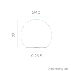 - Solcelle lampe - Buly Lampe - Ø40 cm^New Garden Best