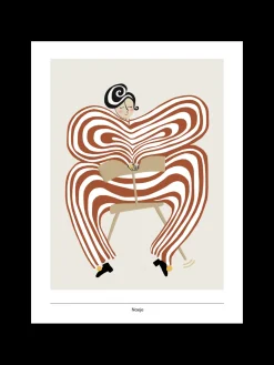 - Kunsttryk - Donna di Teatro, Terracotta*Noeje Discount