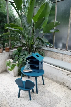 - Børnebord - Mouse table - Petroleum blå*Nofred Outlet