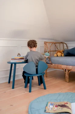 - Børnebord - Mouse table - Petroleum blå*Nofred Outlet