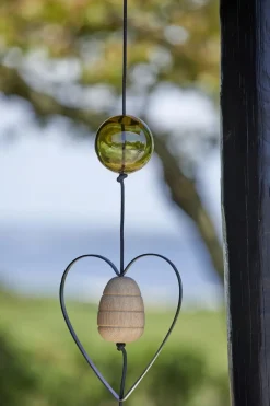 - Glaskugle til snoren - grøn - Ø 10 cm^Nordic By Hand Outlet