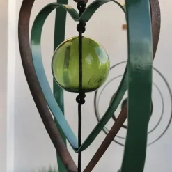 - Hjerte Outline grøn til snoren - medium^Nordic By Hand Online