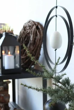 - Påskeæg til snoren - eg/hvid*Nordic By Hand New