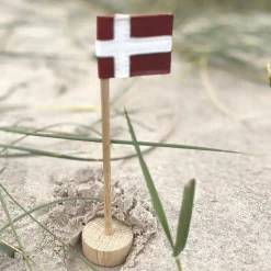 - Snoren - Bordflag mini i lys eg - H20*Nordic By Hand New