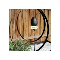 - Sort Metal ring til snoren - diameter 40 cm^Nordic By Hand