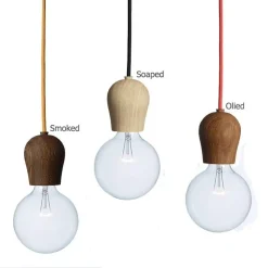 - Træpendel - BRIGHT SPROUT - Oiled (ledning m/fatning medfølger ikke)*Nordic Tales Clearance