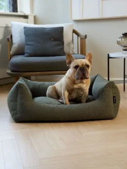 - Billy Bouclé hundeseng - Moss - Medium - 80x60x26 cm*Nordog Discount