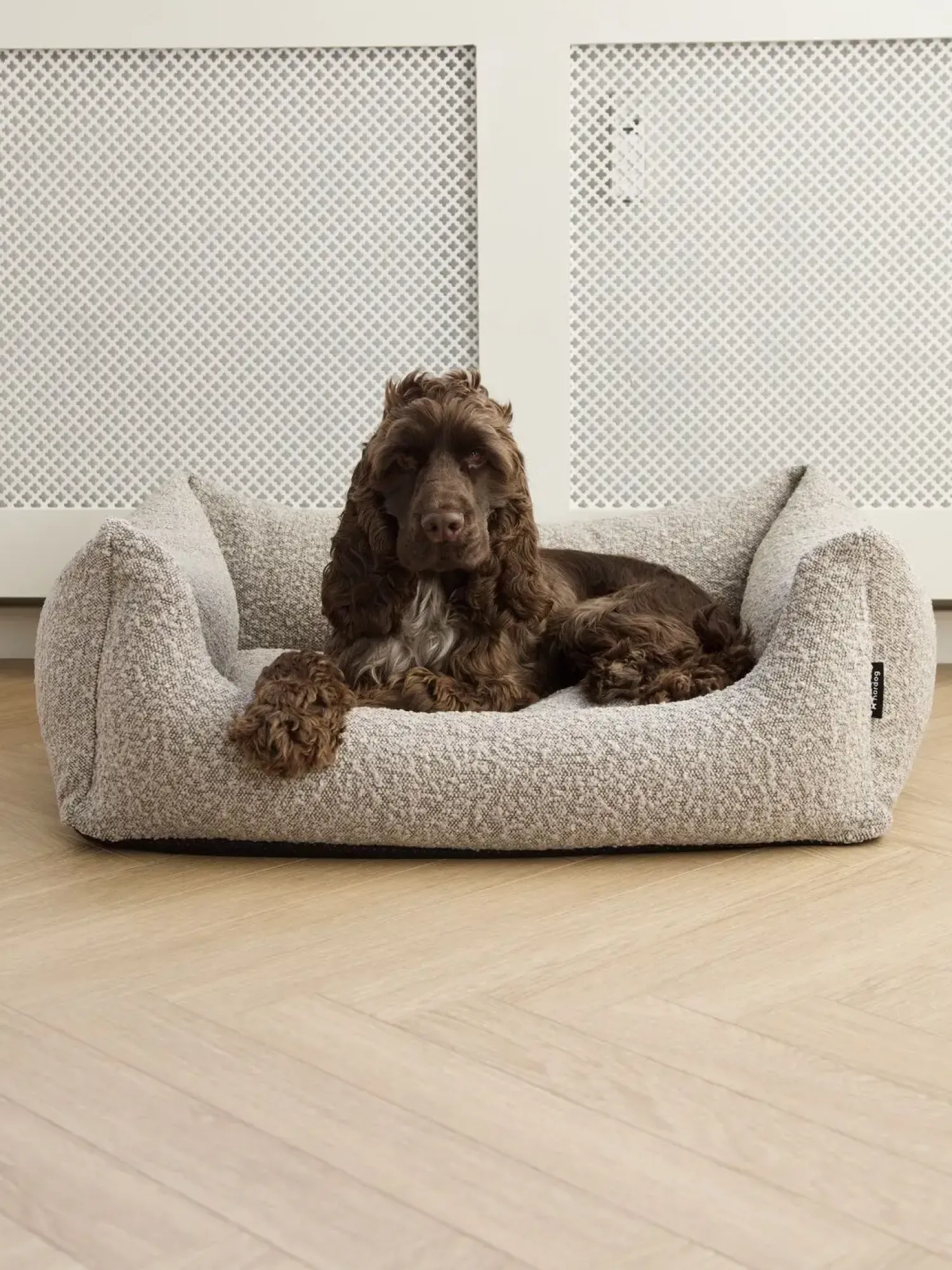 - Billy Bouclé hundeseng Taupe - Large - 100 x 78 x 28 cm*Nordog Best