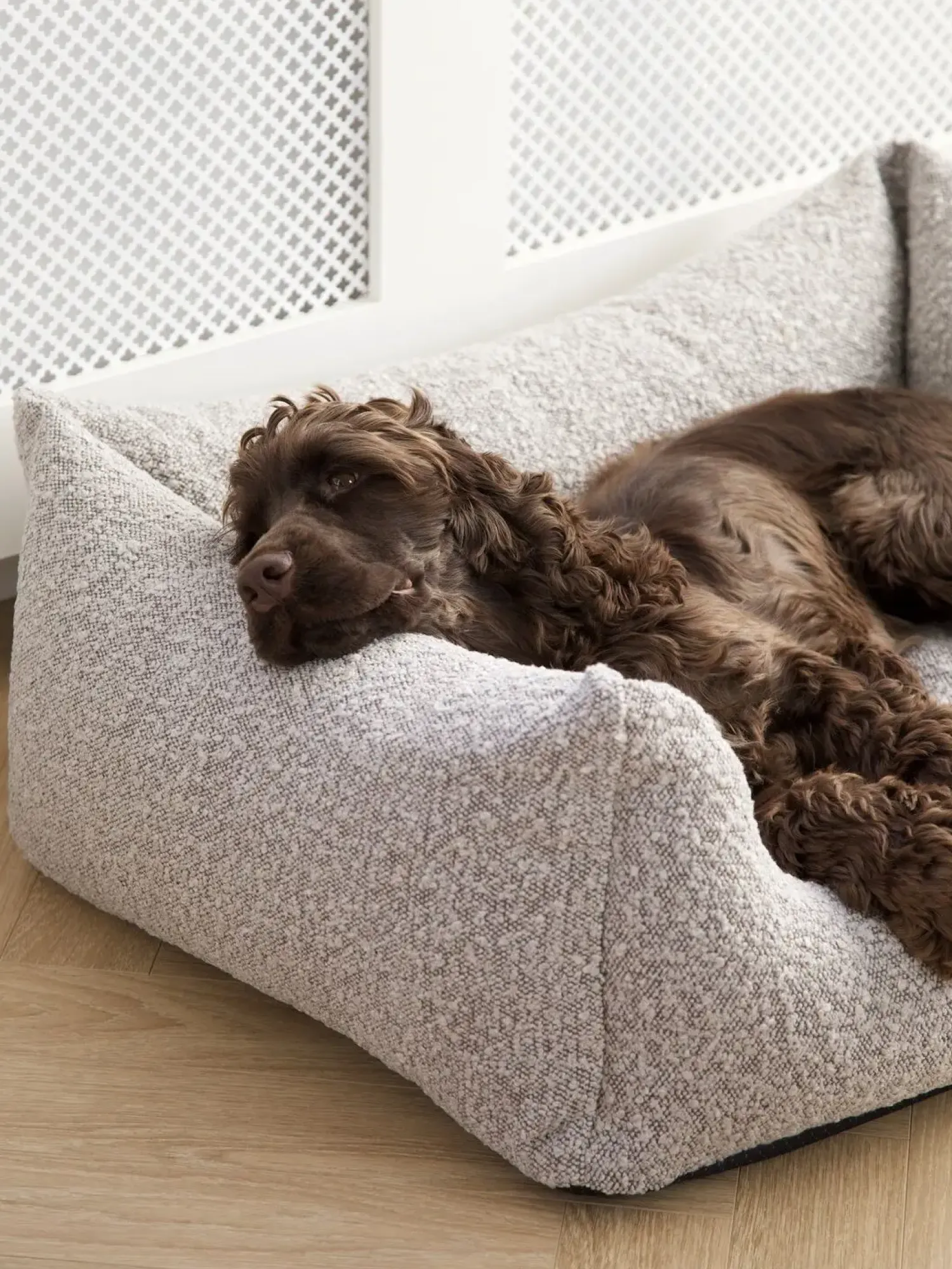 - Billy Bouclé hundeseng Taupe - Large - 100 x 78 x 28 cm*Nordog Best