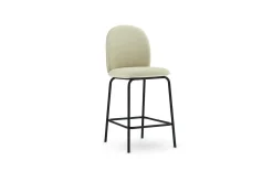 - Ace Bar Chair 65 cm Upholstery Black Steel^Normann Copenhagen New