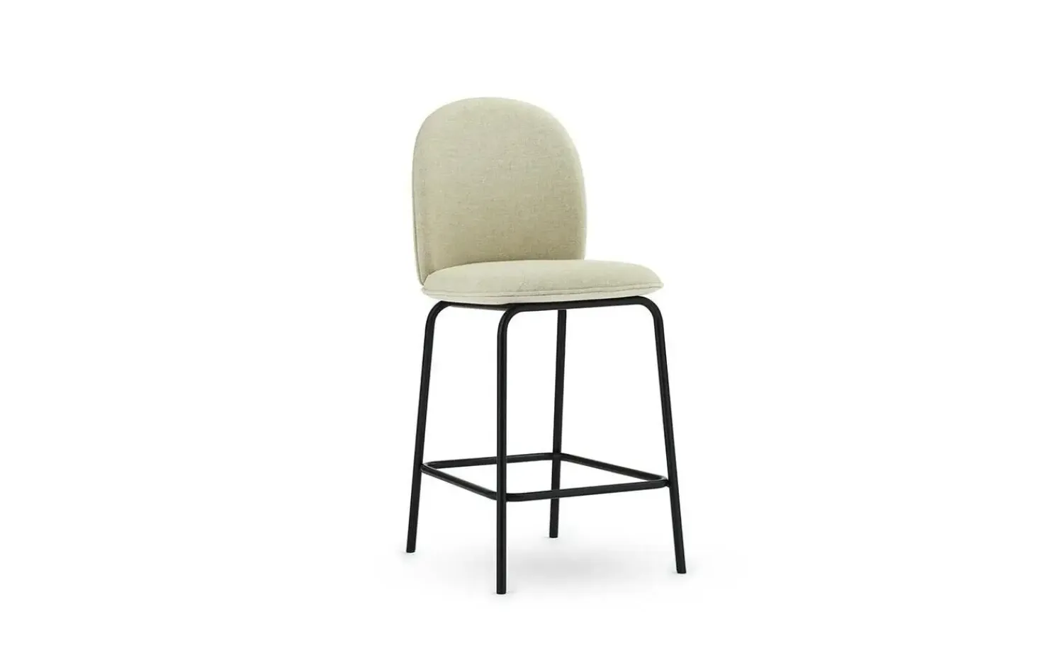 - Ace Bar Chair 65 cm Upholstery Black Steel^Normann Copenhagen New