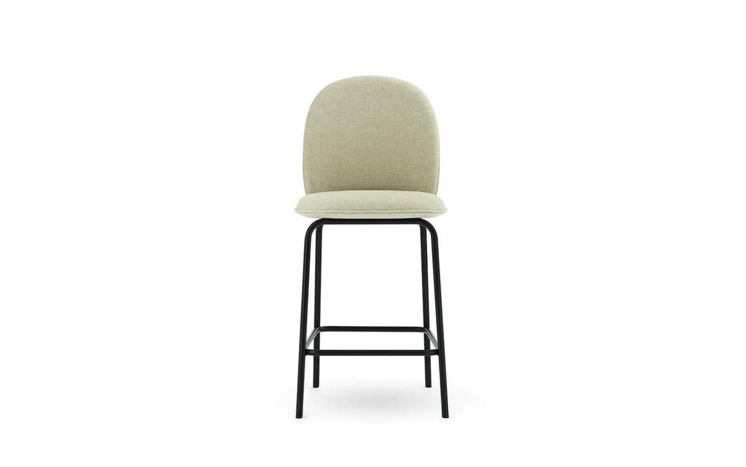 - Ace Bar Chair 65 cm Upholstery Black Steel^Normann Copenhagen New