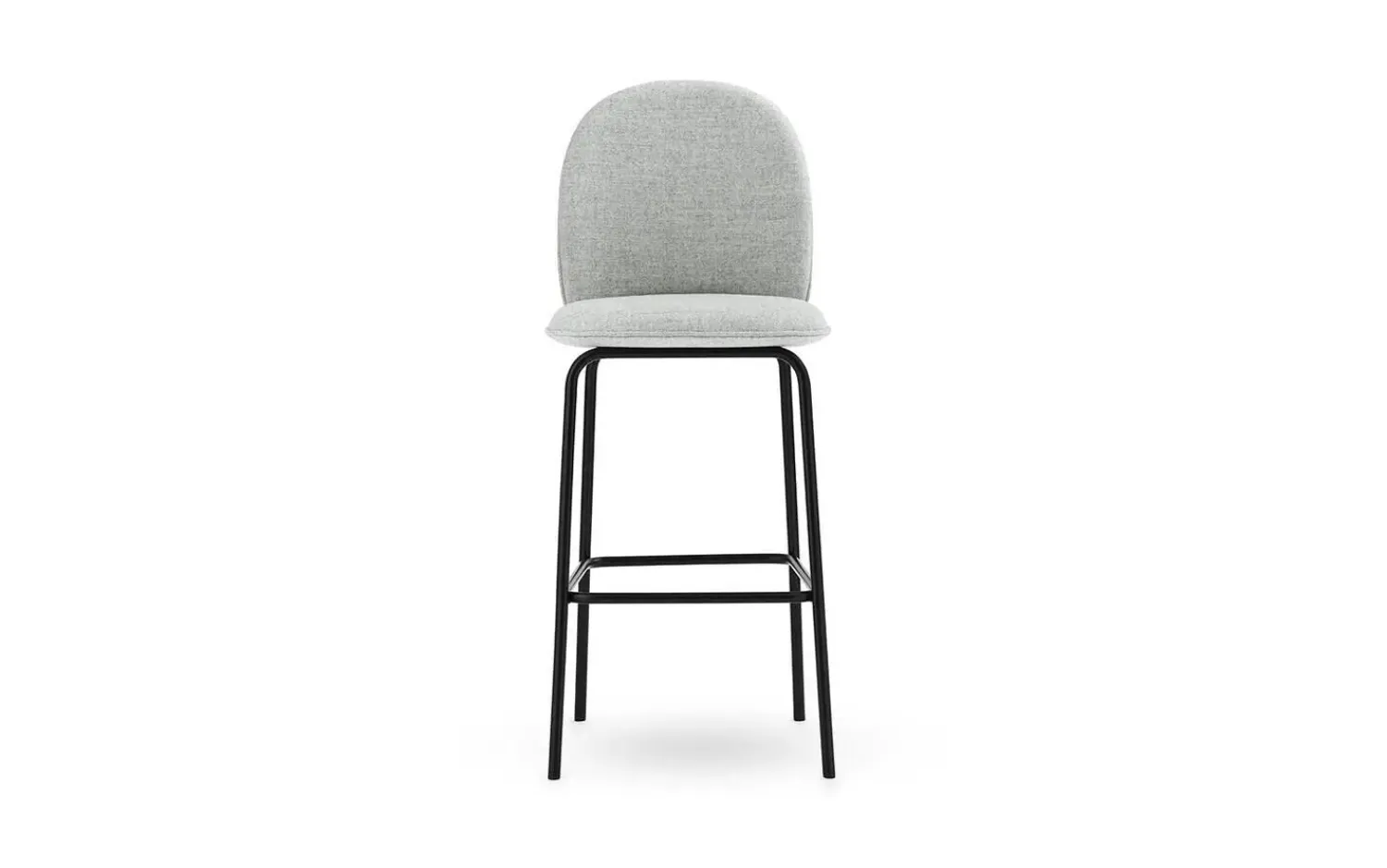 - Ace Bar Chair 75 cm Upholstery Black Steel^Normann Copenhagen