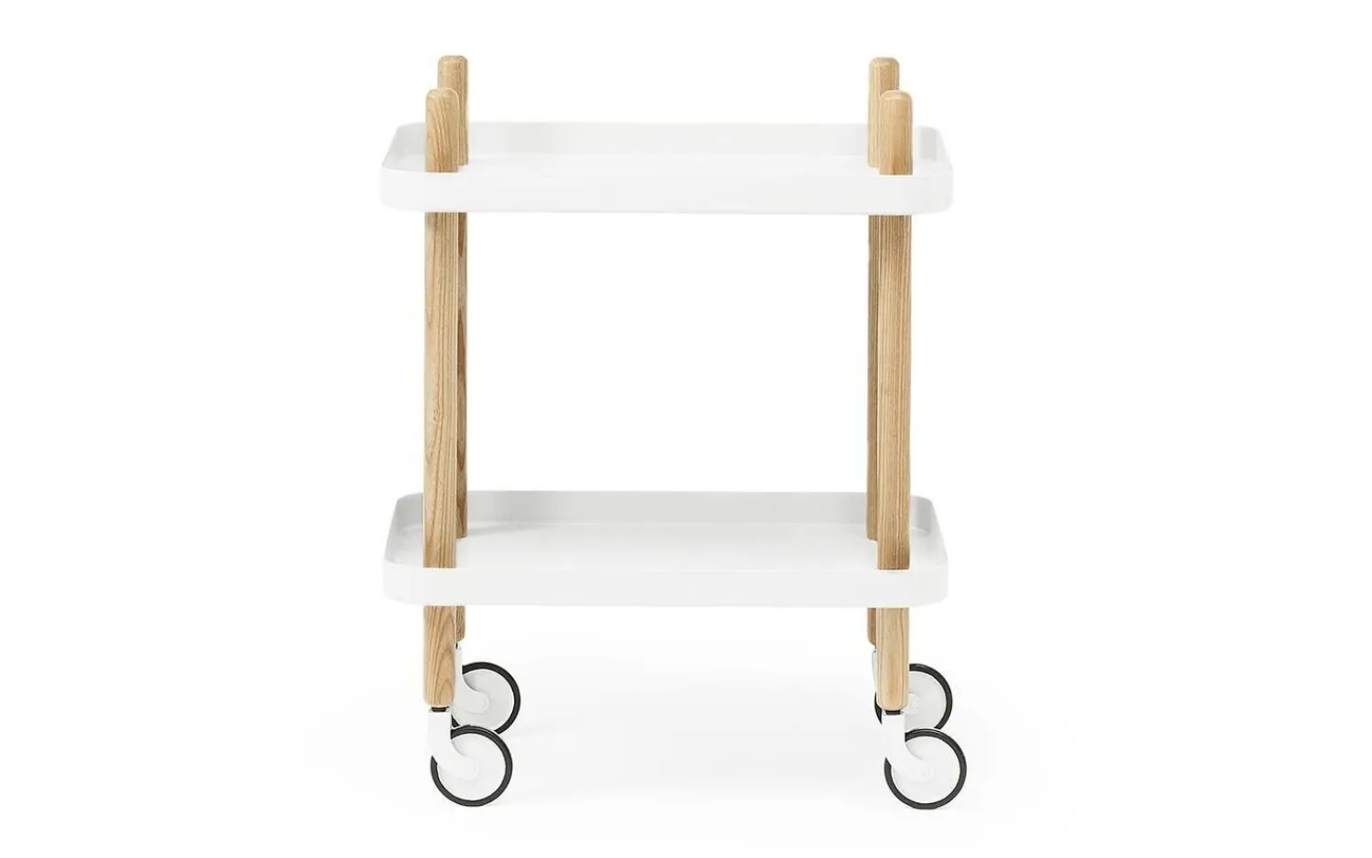 - Block Table - Hvid med ben i Eg^Normann Copenhagen Hot