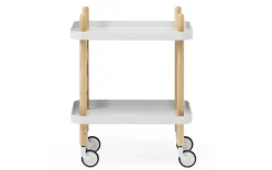 - Block Table - Lys grå med ben i Eg*Normann Copenhagen New