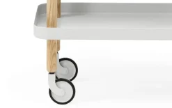 - Block Table - Lys grå med ben i Eg*Normann Copenhagen New