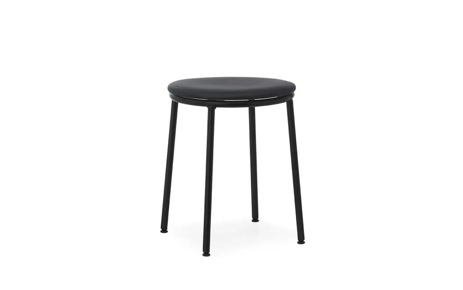 - Circa Stool 45 cm Uph. Black Steel^Normann Copenhagen Clearance