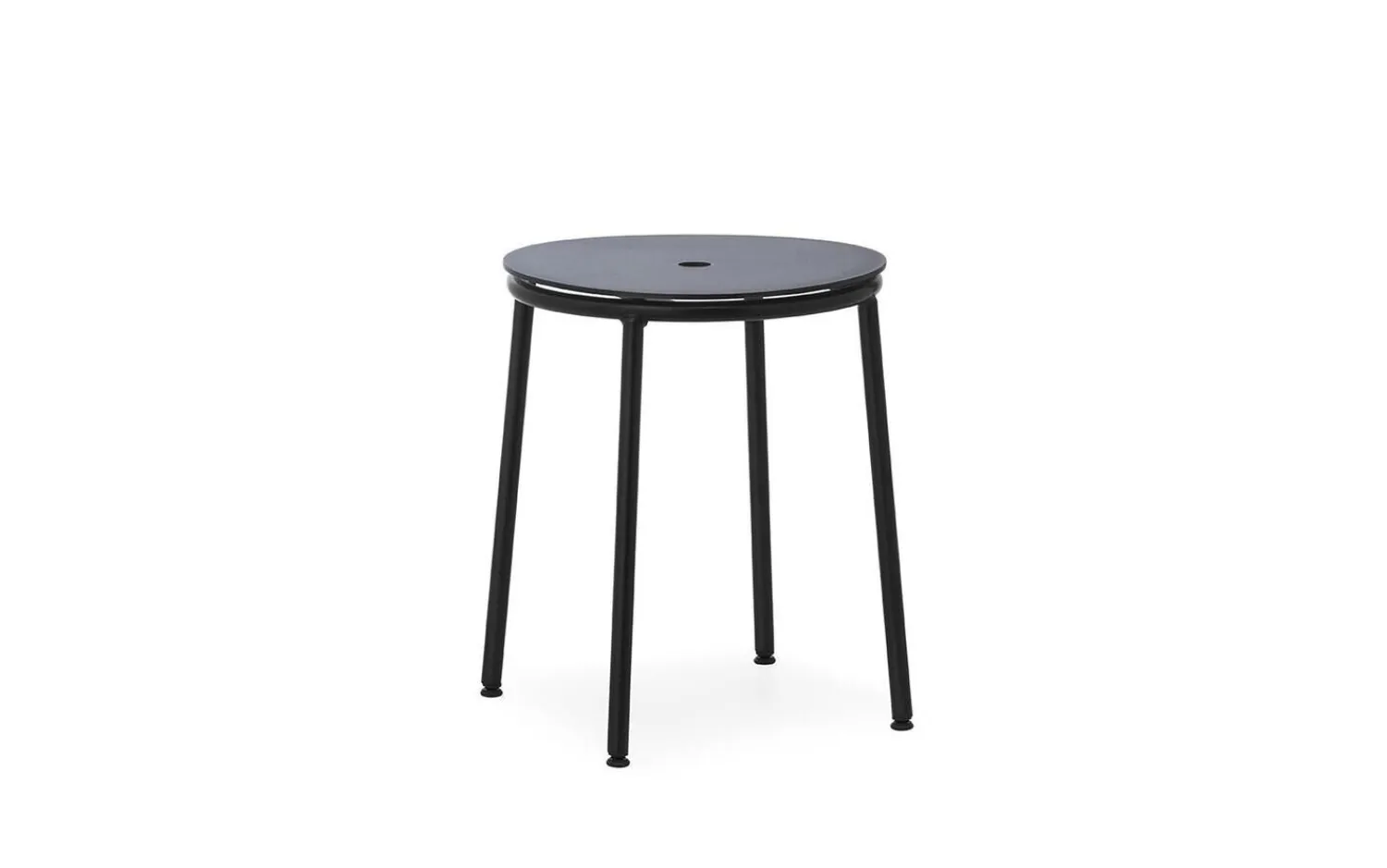 - Circa Stool 45 cm Black Steel - Sort skammel*Normann Copenhagen Best