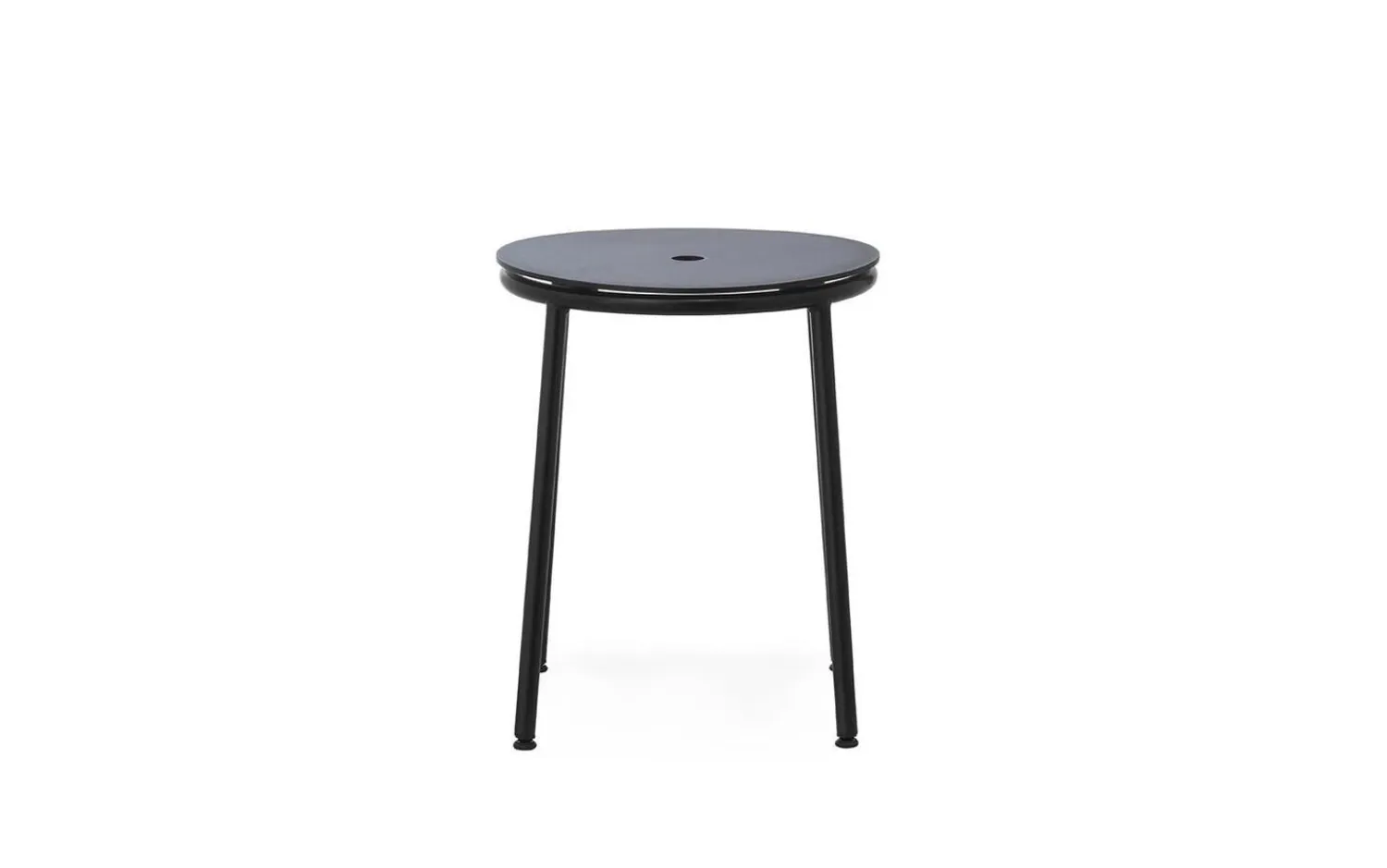 - Circa Stool 45 cm Black Steel - Sort skammel*Normann Copenhagen Best