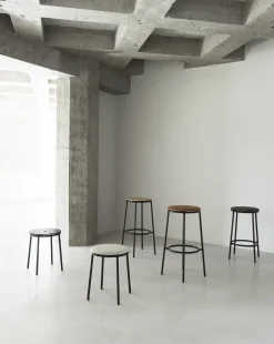 - Circa Stool 45 cm Uph. Black Steel*Normann Copenhagen Sale