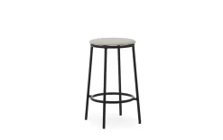 - Circa Barstool 65 cm Uph. Black Steel*Normann Copenhagen Outlet