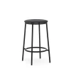 - Circa Barstool 65 cm Uph. Black Steel^Normann Copenhagen