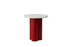 - Dit Table Bright Red - White Carrara^Normann Copenhagen Hot