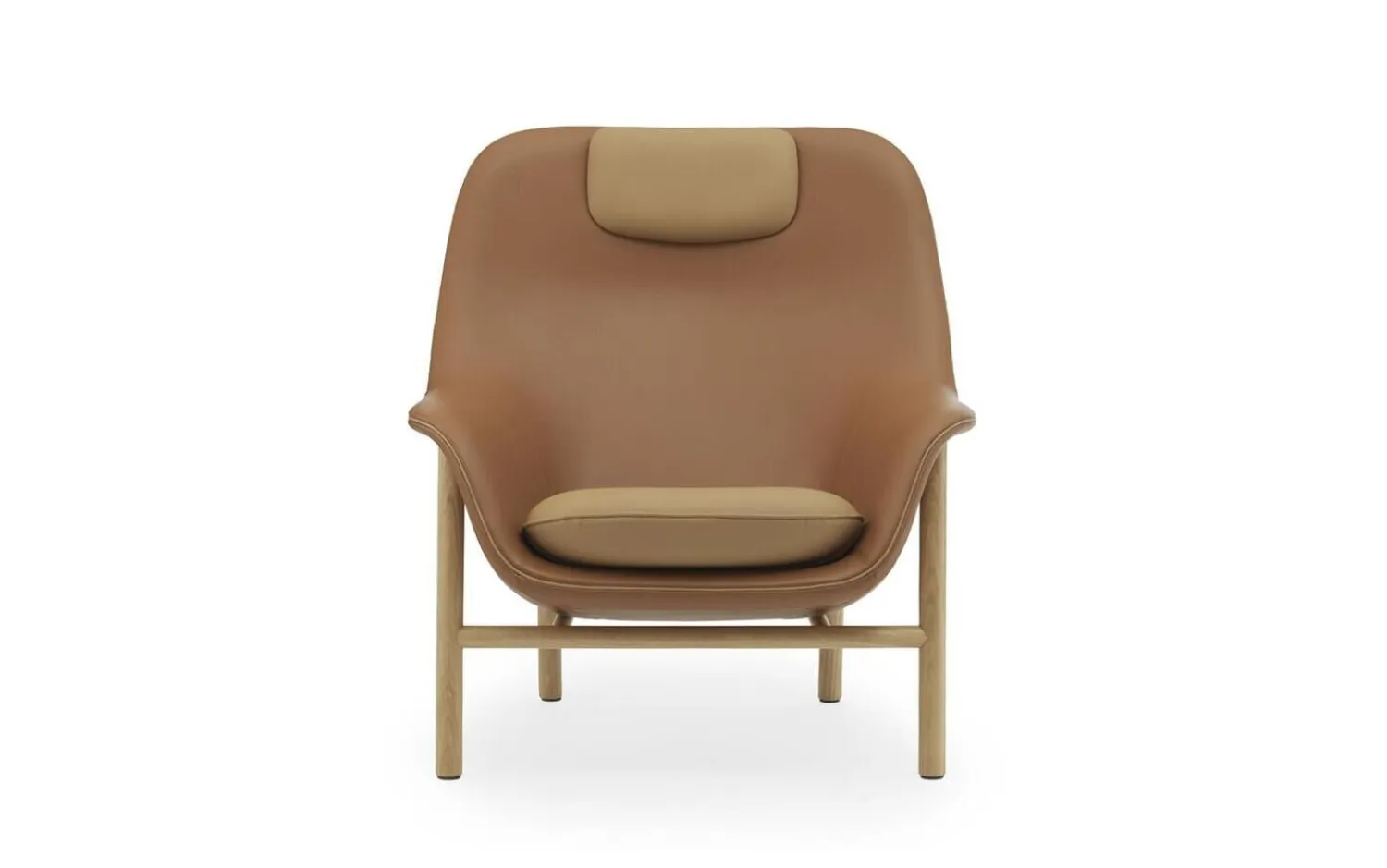 - Drape Lounge Chair High W. Headrest Oak*Normann Copenhagen