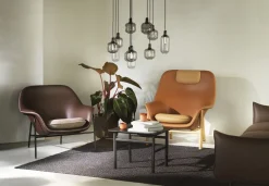 - Drape Lounge Chair High W. Headrest Oak*Normann Copenhagen